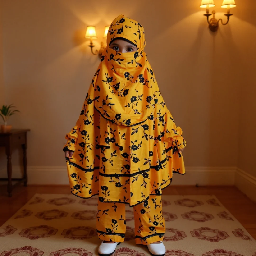 Kids Cotton Khimar Set KCK110